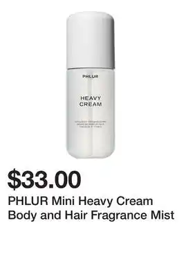 Sephora PHLUR Mini Heavy Cream Body and Hair Fragrance Mist offer