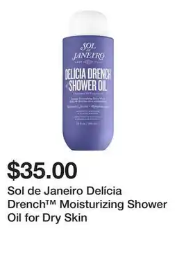 Sephora Sol de Janeiro Delícia Drench Moisturizing Shower Oil for Dry Skin offer