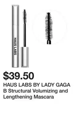 Sephora HAUS LABS BY LADY GAGA B Structural Volumizing and Lengthening Mascara offer