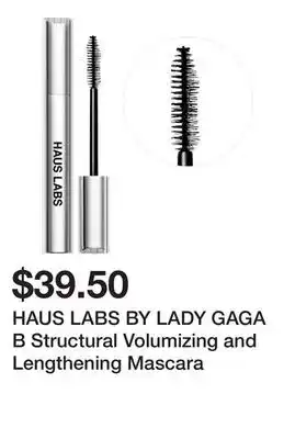 Sephora HAUS LABS BY LADY GAGA B Structural Volumizing and Lengthening Mascara offer