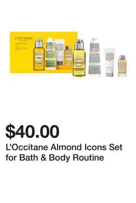 Sephora L'Occitane Almond Icons Set for Bath & Body Routine offer