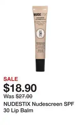 Sephora NUDESTIX Nudescreen SPF 30 Lip Balm offer