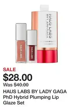 Sephora HAUS LABS BY LADY GAGA PhD Hybrid Plumping Lip Glaze Set offer