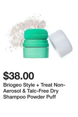 Sephora Briogeo Style + Treat Non-Aerosol & Talc-Free Dry Shampoo Powder Puff offer