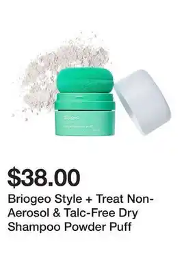 Sephora Briogeo Style + Treat Non-Aerosol & Talc-Free Dry Shampoo Powder Puff offer