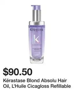 Sephora Kérastase Blond Absolu Hair Oil, L'Huile Cicagloss Refillable offer