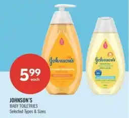 Shoppers Drug Mart Johnson's baby toiletries offer