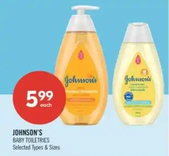 Shoppers Drug Mart Johnson's baby toiletries offer