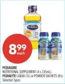 Shoppers Drug Mart Pediasure, pedialyte liquid offer