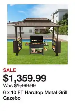 Wayfair 6 x 10 FT Hardtop Metal Grill Gazebo offer