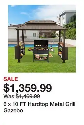 Wayfair 6 x 10 FT Hardtop Metal Grill Gazebo offer