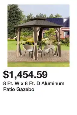 Wayfair 8 Ft. W x 8 Ft. D Aluminum Patio Gazebo offer