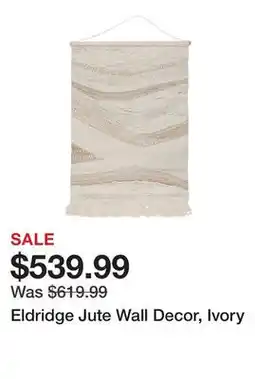 Wayfair Eldridge Jute Wall Decor, Ivory offer