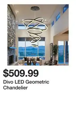 Wayfair Divo LED Geometric Chandelier offer