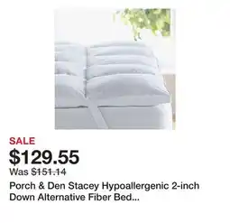 Bed Bath & Beyond Porch & Den Stacey Hypoallergenic 2-inch Down Alternative Fiber Bed Topper offer