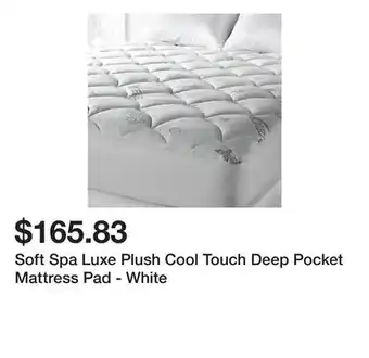 Bed Bath & Beyond Soft Spa Luxe Plush Cool Touch Deep Pocket Mattress Pad - White offer