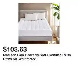 Bed Bath & Beyond Madison Park Heavenly Soft Overfilled Plush Down Alt. Waterproof Mattress Pad - White offer