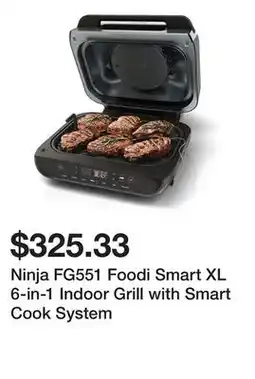 Bed Bath & Beyond Ninja FG551 Foodi Smart XL 6-in-1 Indoor Grill with Smart Cook System offer