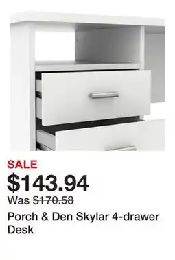 Bed Bath & Beyond Porch & Den Skylar 4-drawer Desk offer