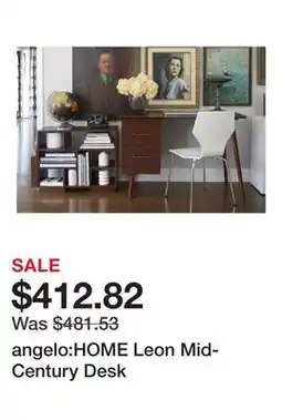 Bed Bath & Beyond angelo:HOME Leon Mid-Century Desk offer