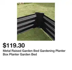 Bed Bath & Beyond Metal Raised Garden Bed Gardening Planter Box Planter Garden Bed offer