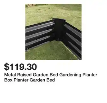 Bed Bath & Beyond Metal Raised Garden Bed Gardening Planter Box Planter Garden Bed offer