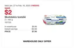 Costco Skotidakis tzatziki offer