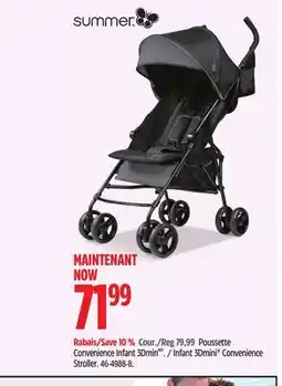 Canadian Tire Infant 3Dmini Convenience Stroller offer