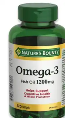 Walmart Nature's Bounty Magnesium 125s or Omega-3 120s offer