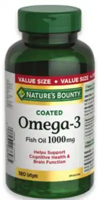 Walmart Nature's Bounty Coated Omega-3 180s offer