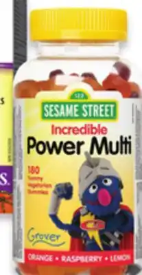 Walmart Webber Naturals Sesame Street Multivitamins 180s offer