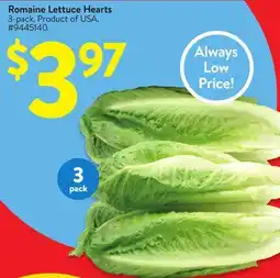 Walmart Romaine Lettuce Hearts offer