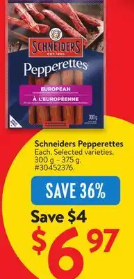 Walmart Schneiders Pepperettes offer