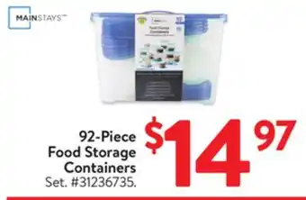 Walmart 92-Piece Food Storage Containers offer