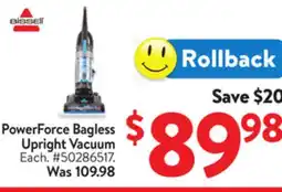 Walmart PowerForce Bagless Upright Vacuum offer