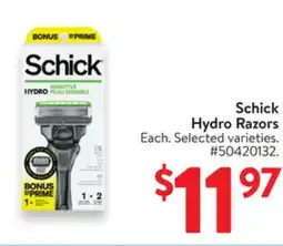 Walmart Schick Hydro Razors offer