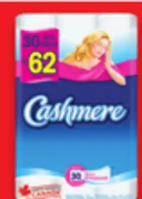 Walmart Cashmere Bathroom Tissue 30=62, 253 Sheets per Roll or UltraLuxe 20=60, 198 Sheets per Roll offer