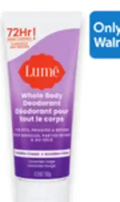 Walmart Lume Whole Body Deodorant Tube 62 g offer