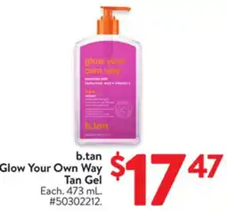 Walmart b.tan Glow Your Own Way Tan Gel offer