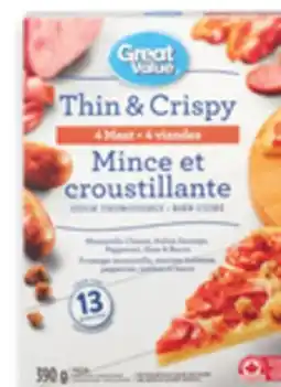 Walmart Great Value Thin & Crispy Crust Pizza offer