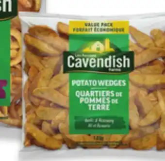 Walmart Cavendish Farms Garlic & Rosemary Wedges 1.8 kg or Sweet & Crispy Onion Rings 1 kg offer