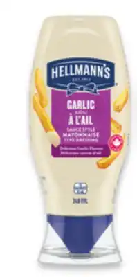 Walmart Hellmann's Garlic Aioli Mayonnaise Type Dressing offer