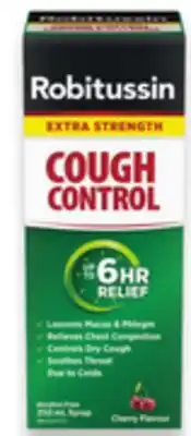 Walmart Robitussin Extra Strength Cough Control Syrup offer