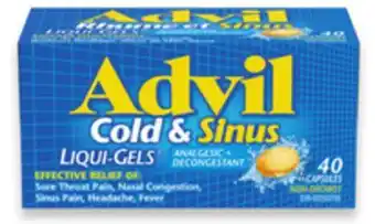 Walmart Advil Cold & Sinus 40s offer