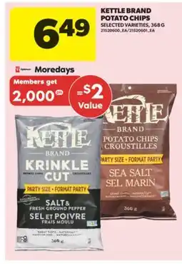 Real Canadian Superstore KETTLE BRAND POTATO CHIPS, 368 G offer