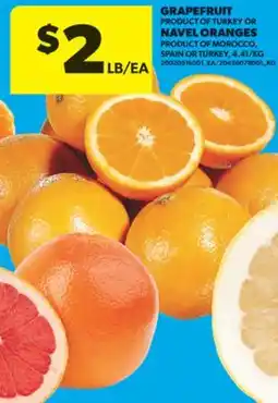 Real Canadian Superstore GRAPEFRUIT OR NAVEL ORANGES offer