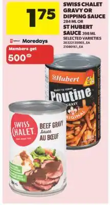 Real Canadian Superstore SWISS CHALET GRAVY OR DIPPING SAUCE, 284 ML OR ST HUBERT SAUCE, 398 ML offer