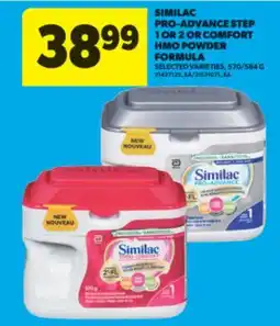 Real Canadian Superstore SIMILAC PRO-ADVANCE STEP 1 OR 2 OR COMFORT HMO POWDER FORMULA, 570/584 G offer