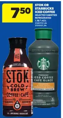 Real Canadian Superstore STOK OR STARBUCKS ICED COFFEE, 1.18/1.42 L offer