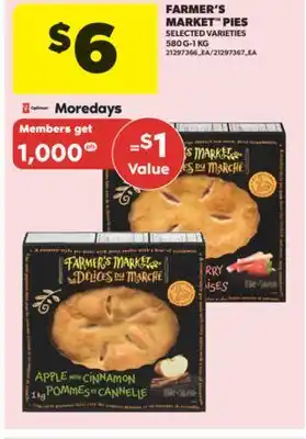 Real Canadian Superstore FARMER'S MARKET PIES, 580 G-1 KG offer